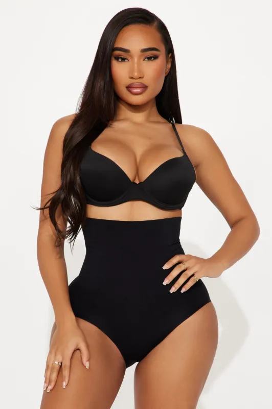 Feeling Confident High Waist Shapewear Panty 2 Pack - Black/combo sold by Fashion Nova