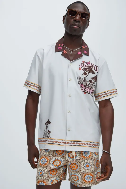 Dream Shroom Shirt - Off White sold by Fashion Nova