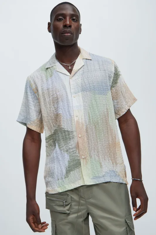 Bubble Weave Shirt - Sage sold by Fashion Nova