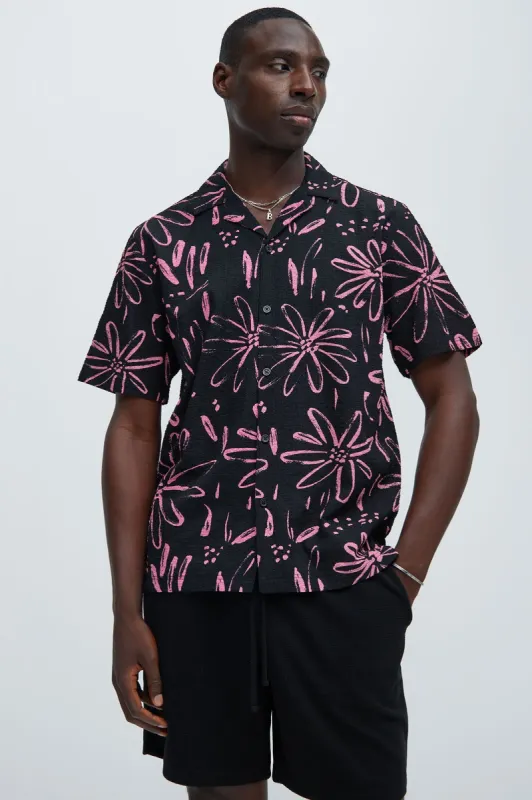Pop Out Shirt - Black/Pink sold by Fashion Nova