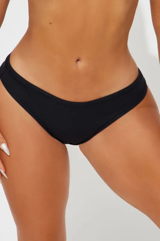 Easy Cotton Jersey Thong 5 Pack Panties - Black/combo sold by Fashion Nova