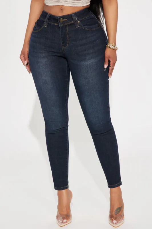 Booty Of My Dreams Stretch Skinny Jeans - Dark Wash sold by Fashion Nova