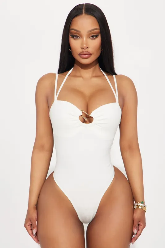 On A Girls Trip Bodysuit - Ivory sold by Fashion Nova