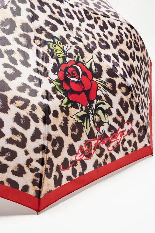 Wild About You Leopard Ed Hardy Umbrella - Leopard made by Fashion Nova