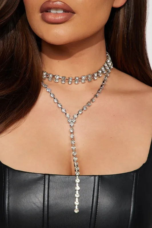 Confidence Is Beauty Necklace - Silver sold by Fashion Nova