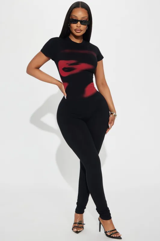 Forgive The Night Jumpsuit - Black/combo sold by Fashion Nova