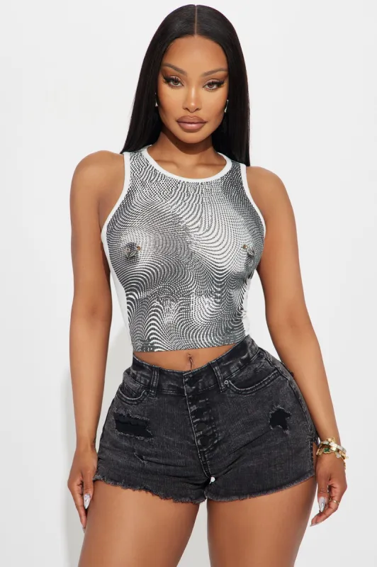 Touch My Body Tank Top - Ivory sold by Fashion Nova