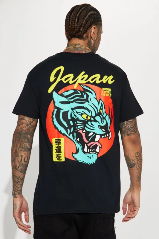 Good Fortune Short Sleeve Tee - Black sold by Fashion Nova