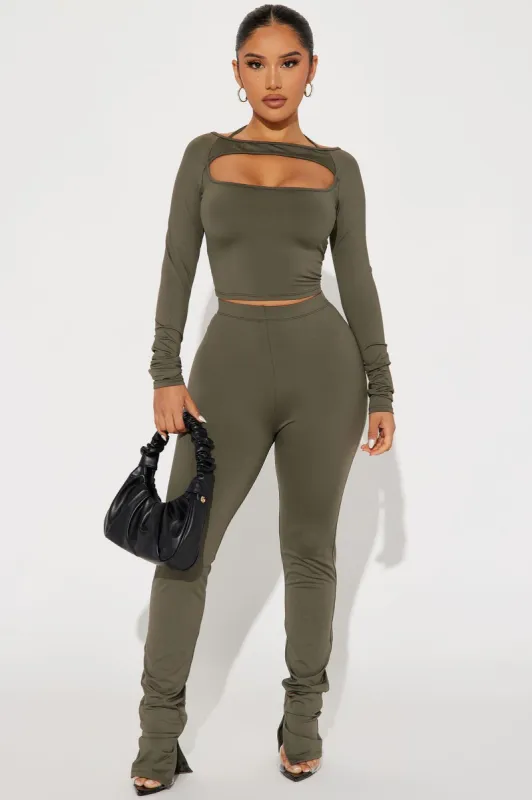 Stella Pant Set - Olive sold by Fashion Nova