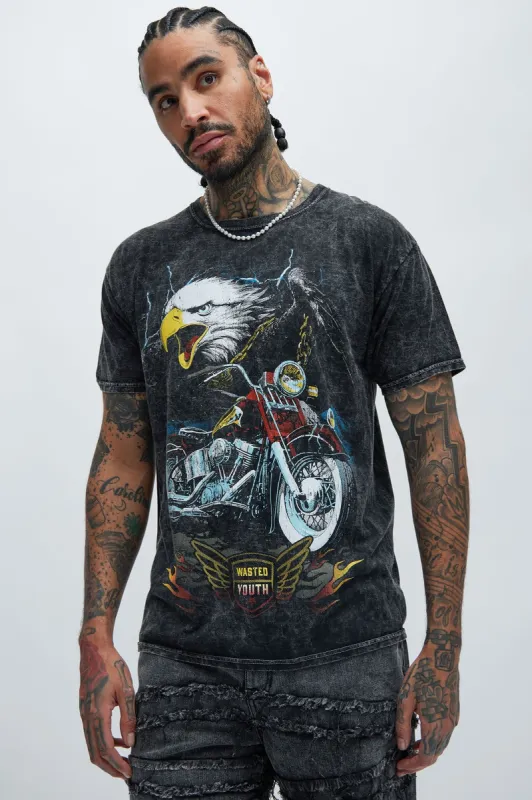 Forever Free Short Sleeve Tee - Black sold by Fashion Nova