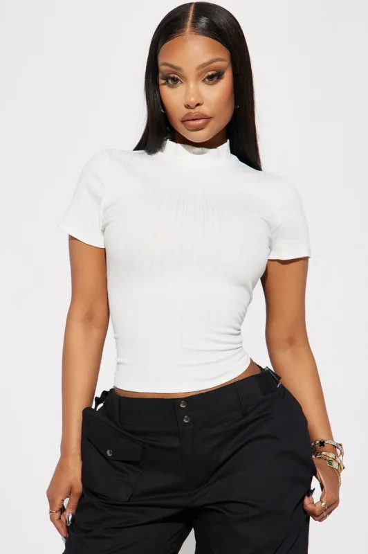 Chelsey Ribbed Top - Ivory sold by Fashion Nova
