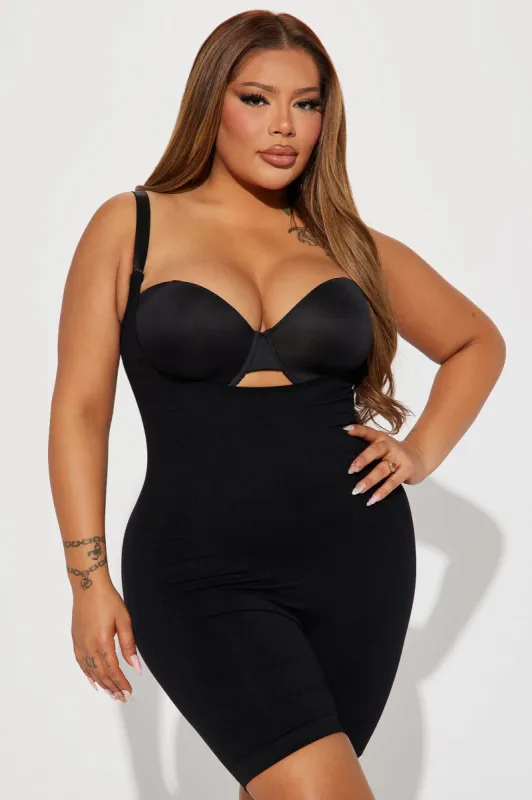 Hourglass Curves Tummy Control Shapewear Bodysuit - Black sold by Fashion Nova