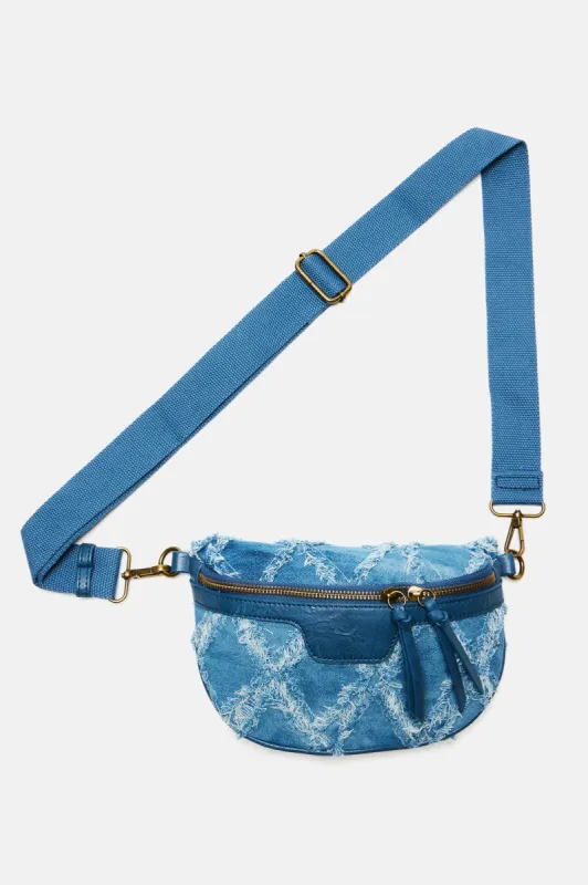 Can't Have Enough Denim Fanny Pack - Medium Wash sold by Fashion Nova