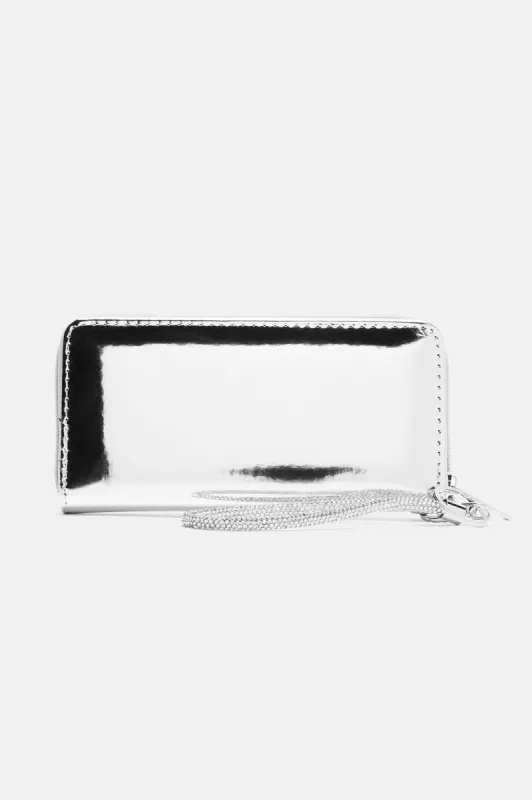 It's A Concert Night Wallet - Silver sold by Fashion Nova