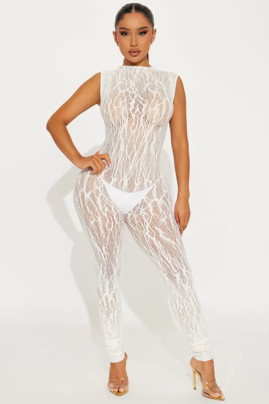Fool For You Seamless Jumpsuit - Ivory sold by Fashion Nova