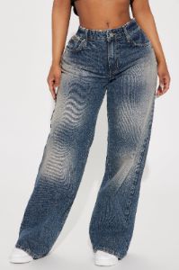 On To The Next Straight Leg Jeans - Vintage Wash sold by Fashion Nova