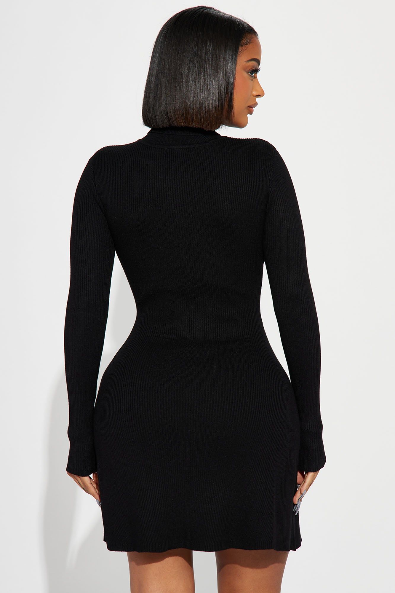 Jodie Ribbed Mini Dress - Black sold by Fashion Nova product image thumbnail 3