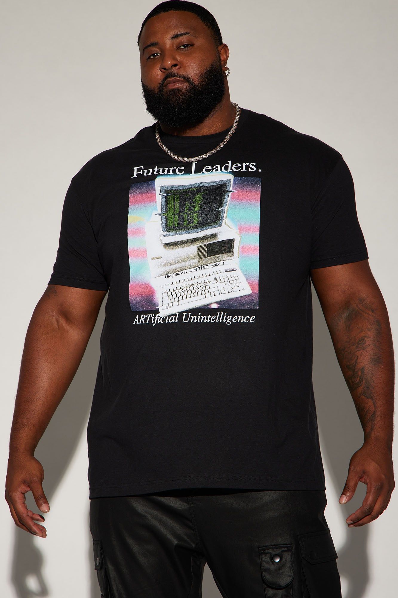 Future Leaders Short Sleeve Tee - Black sold by Fashion Nova product image thumbnail 4