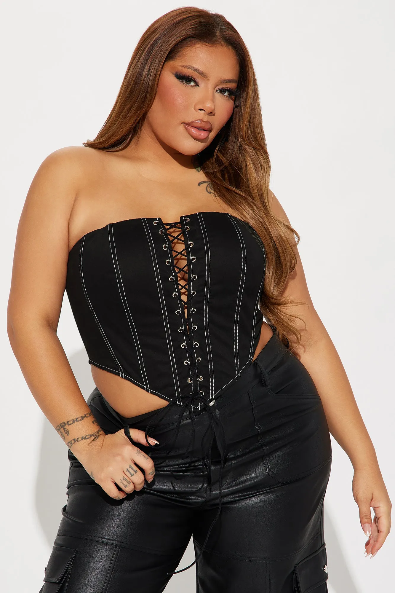 No Way Out Corset Top - Black sold by Fashion Nova product image thumbnail 4