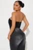 No Way Out Corset Top - Black sold by Fashion Nova