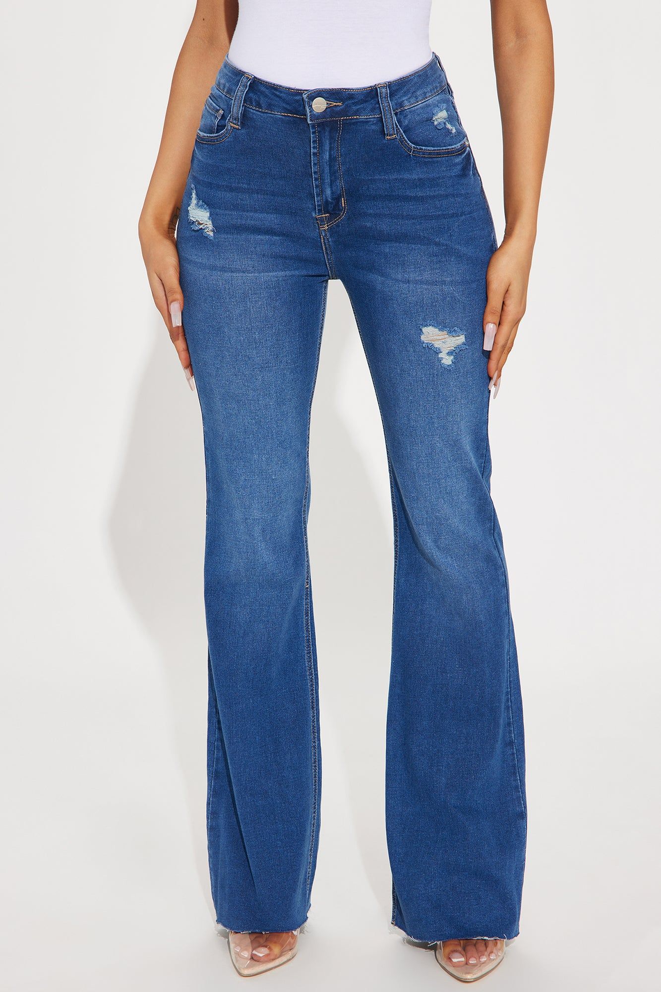 Taking Action Stretch Flare Jeans - Medium Wash sold by Fashion Nova product image thumbnail 2