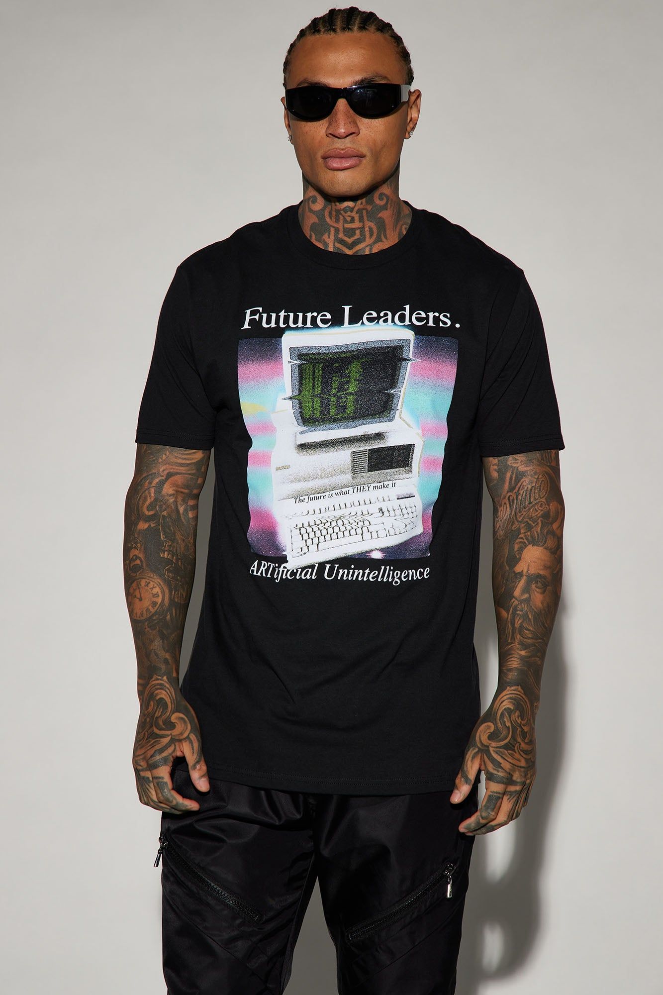 Future Leaders Short Sleeve Tee - Black sold by Fashion Nova