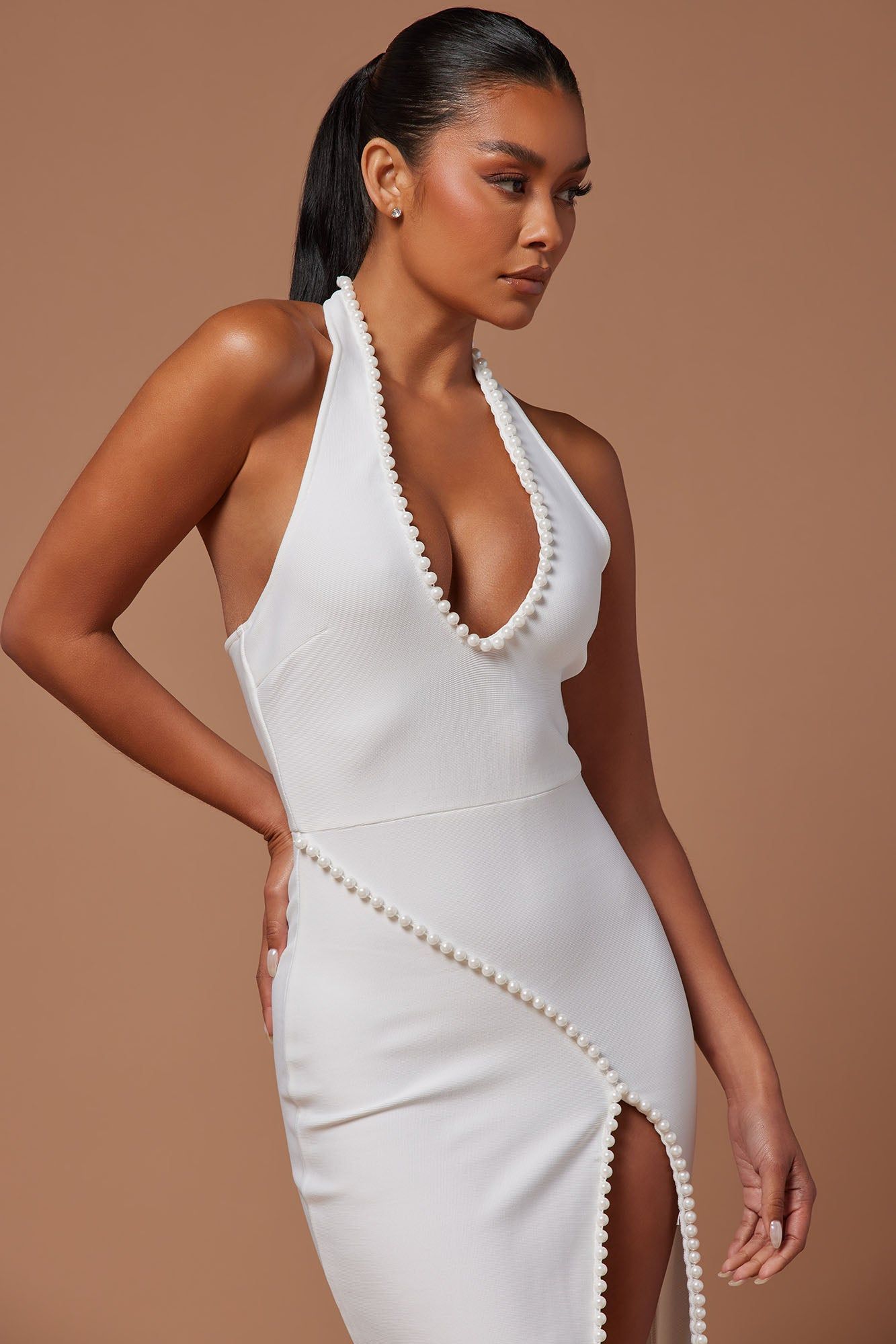 Ravenna Embellished Bandage Maxi Dress - White sold by Fashion Nova product image thumbnail 2