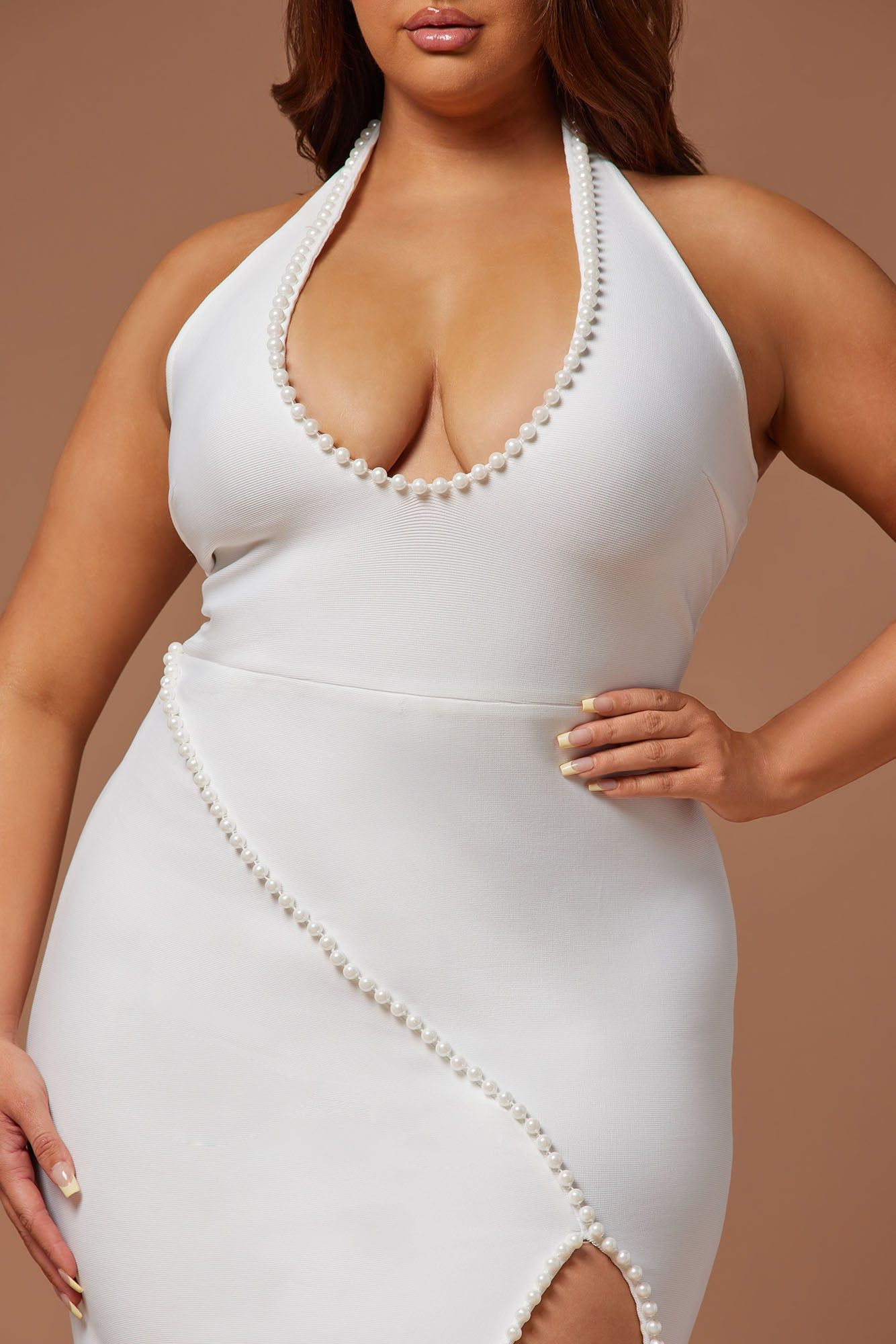 Ravenna Embellished Bandage Maxi Dress - White sold by Fashion Nova product image thumbnail 6