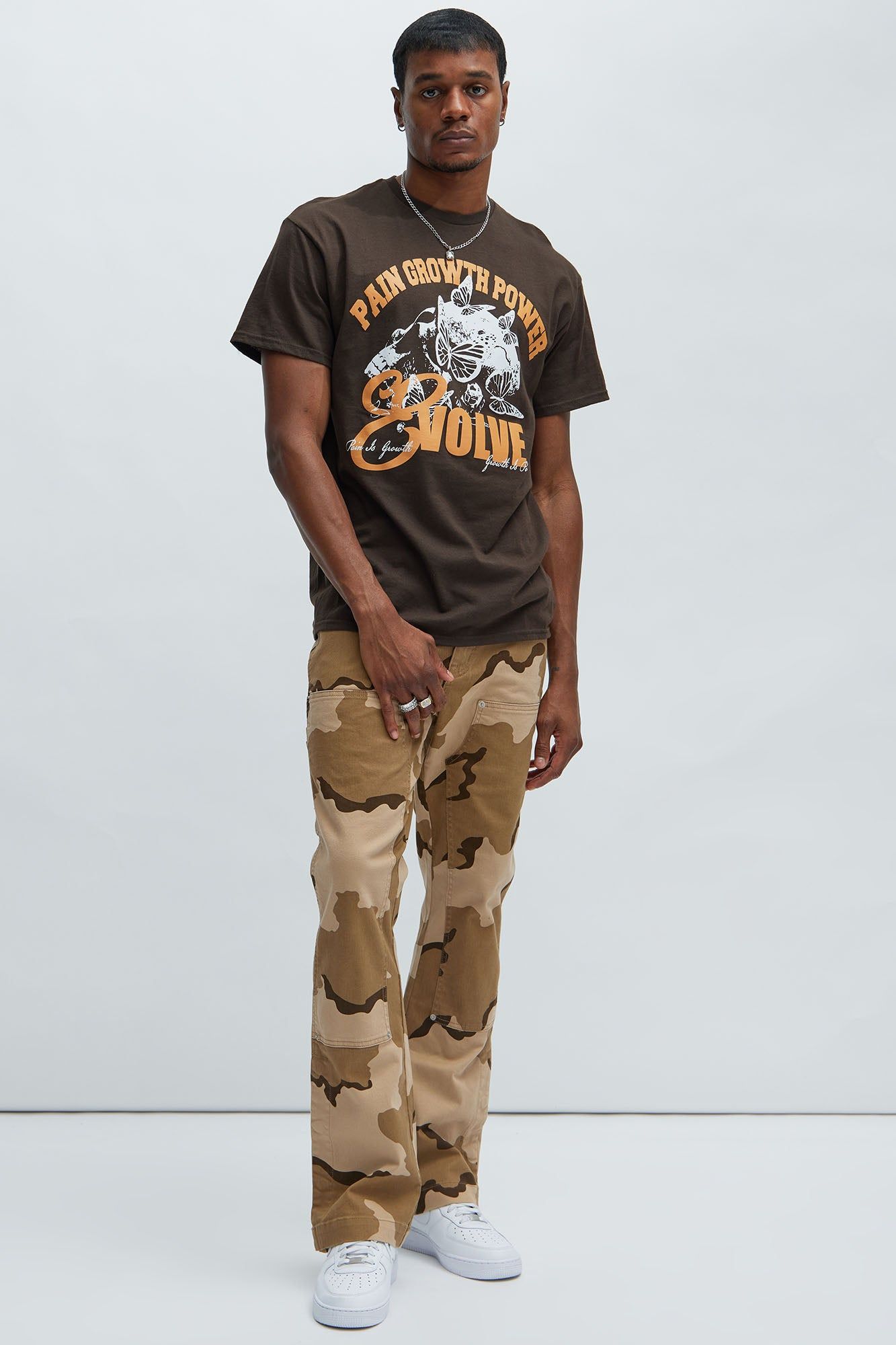 Power To Evolve Short Sleeve Tee - Chocolate sold by Fashion Nova product image thumbnail 2