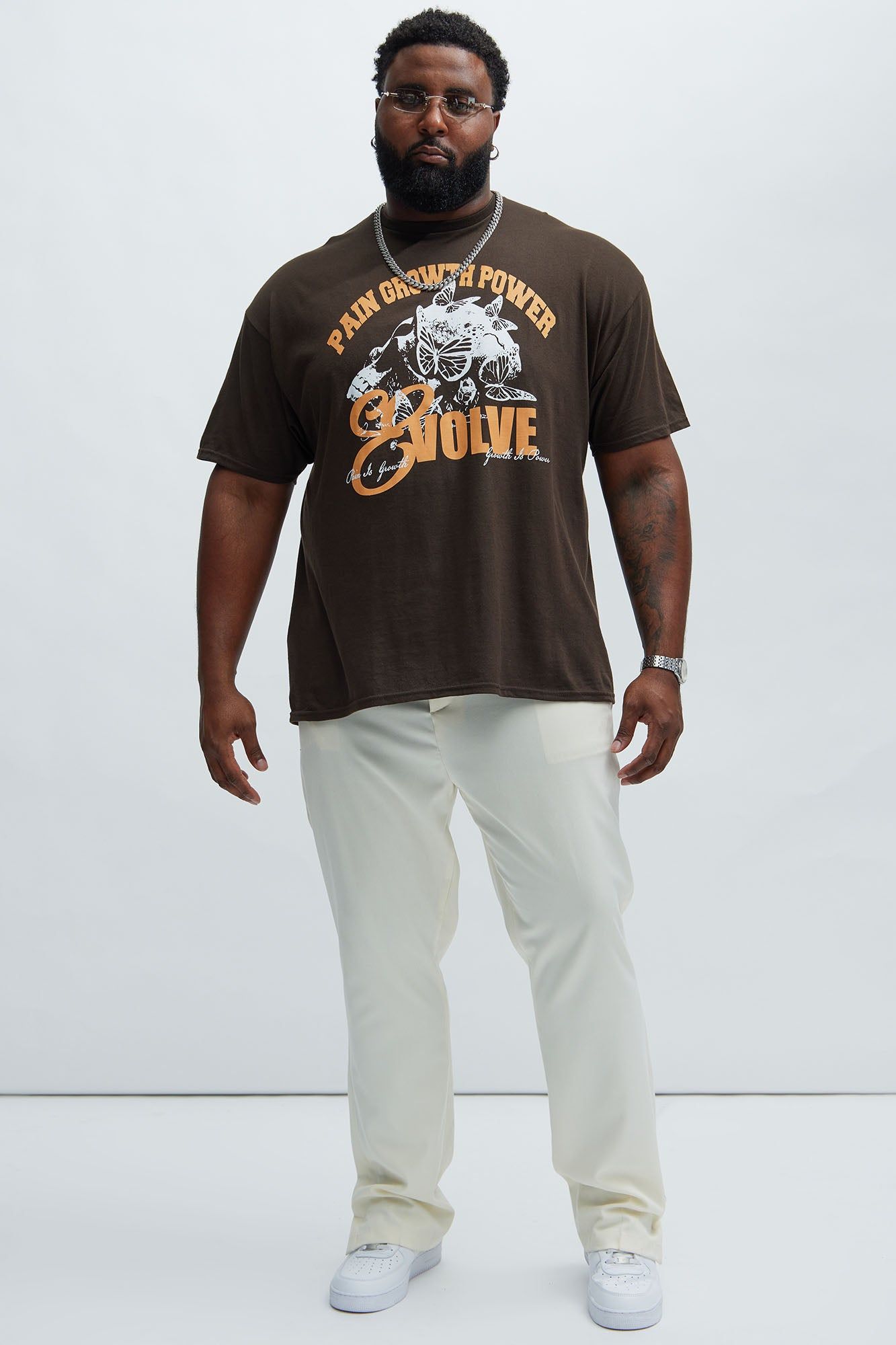 Power To Evolve Short Sleeve Tee - Chocolate sold by Fashion Nova product image thumbnail 5
