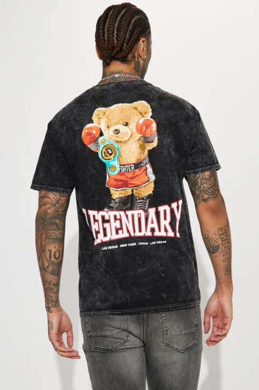 Legendary Teddy Short Sleeve Tee - Black sold by Fashion Nova