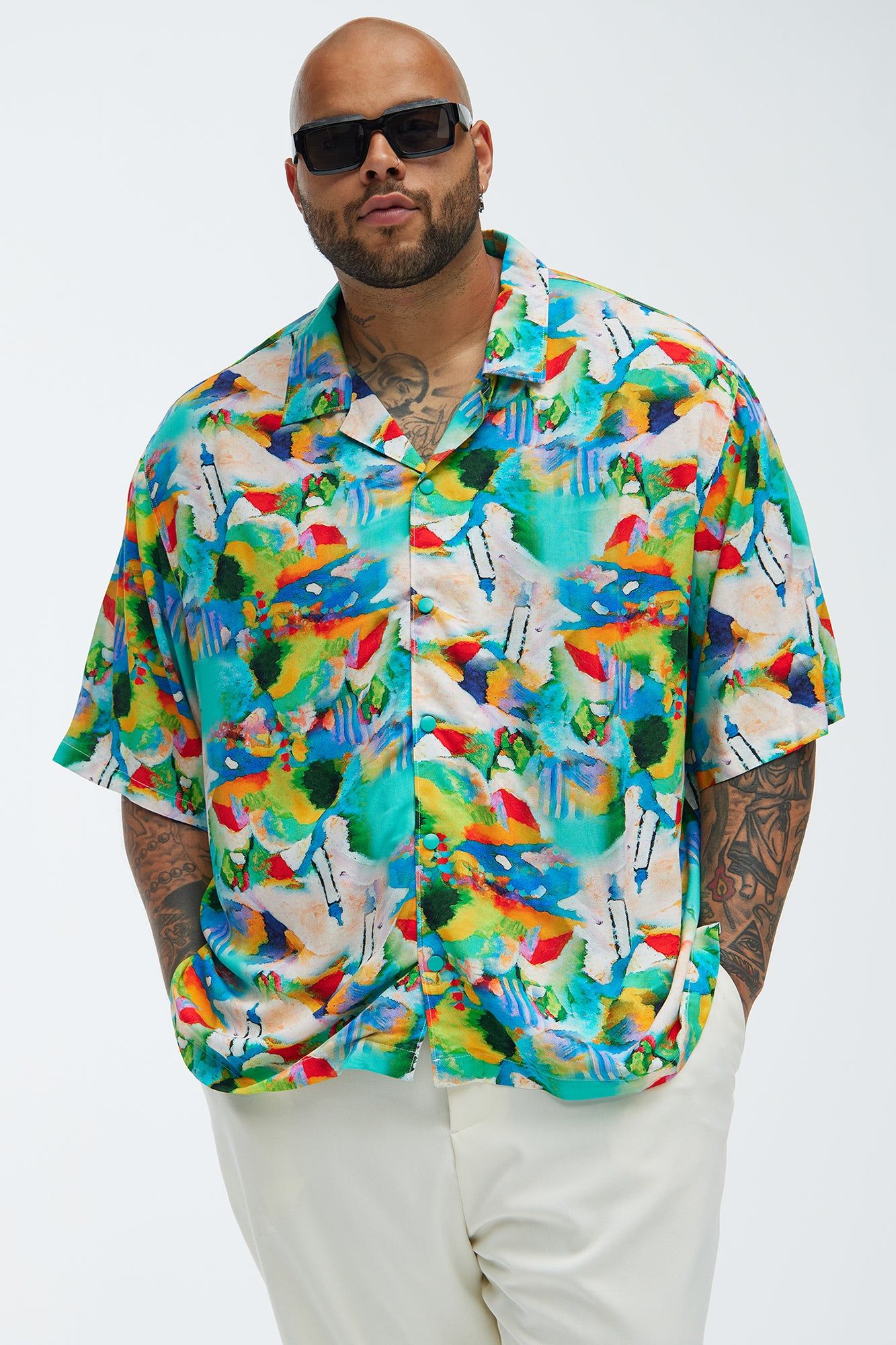 Dubois Painting Shirt - Multi Color sold by Fashion Nova product image thumbnail 4