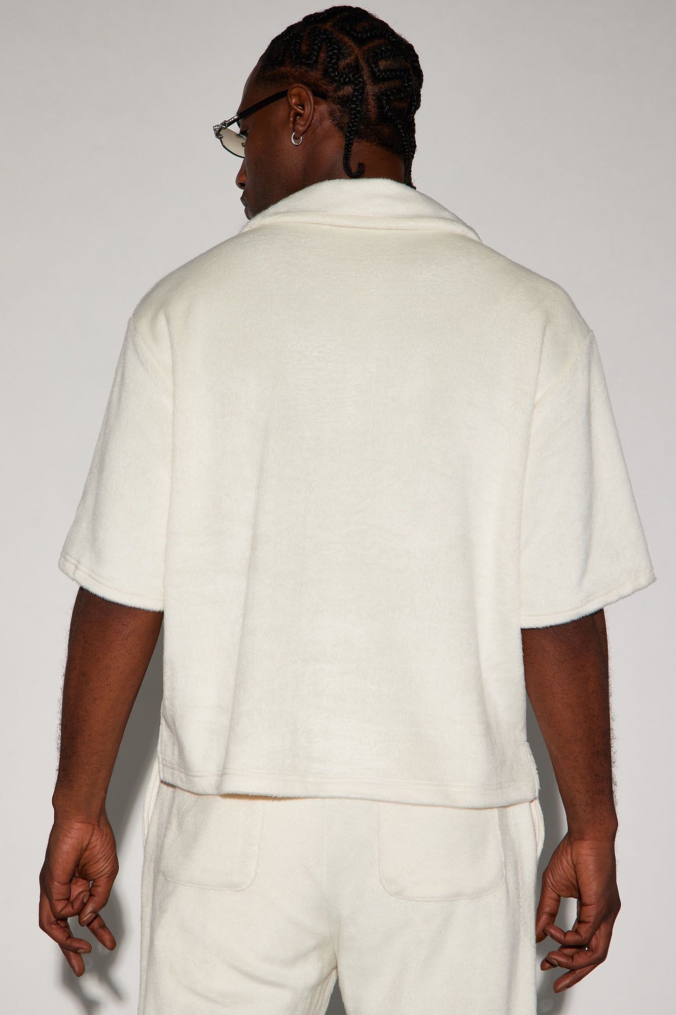 Feel The Mood Button Up Shirt - Cream sold by Fashion Nova product image thumbnail 5