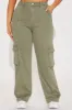 It's Always Me Wide Leg Pant - Olive sold by Fashion Nova