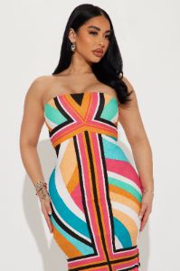 Getting Lost Maxi Dress - Orange sold by Fashion Nova