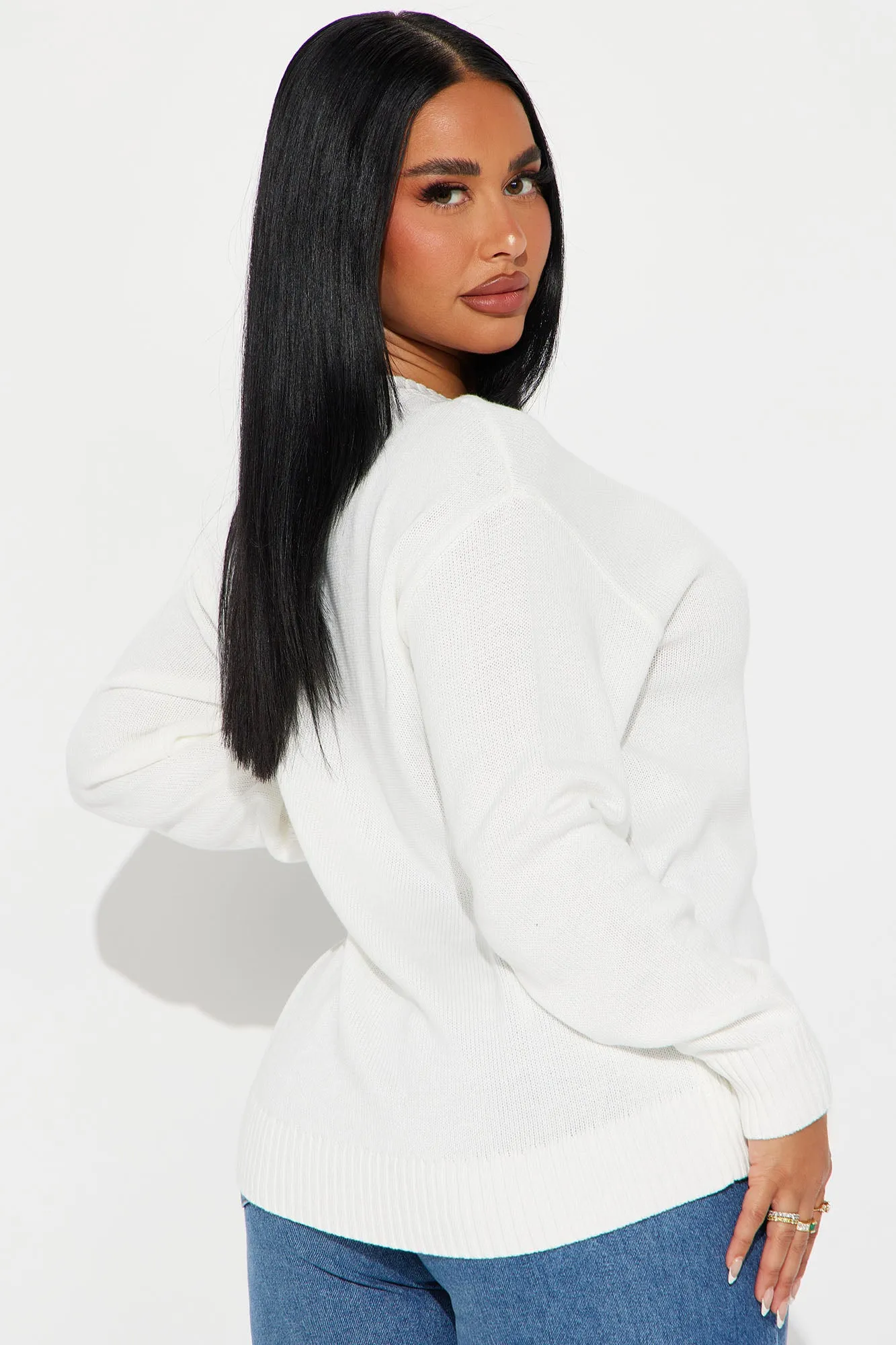 Stars And Stripes American Flag Sweater - Ivory/combo sold by Fashion Nova product image thumbnail 3