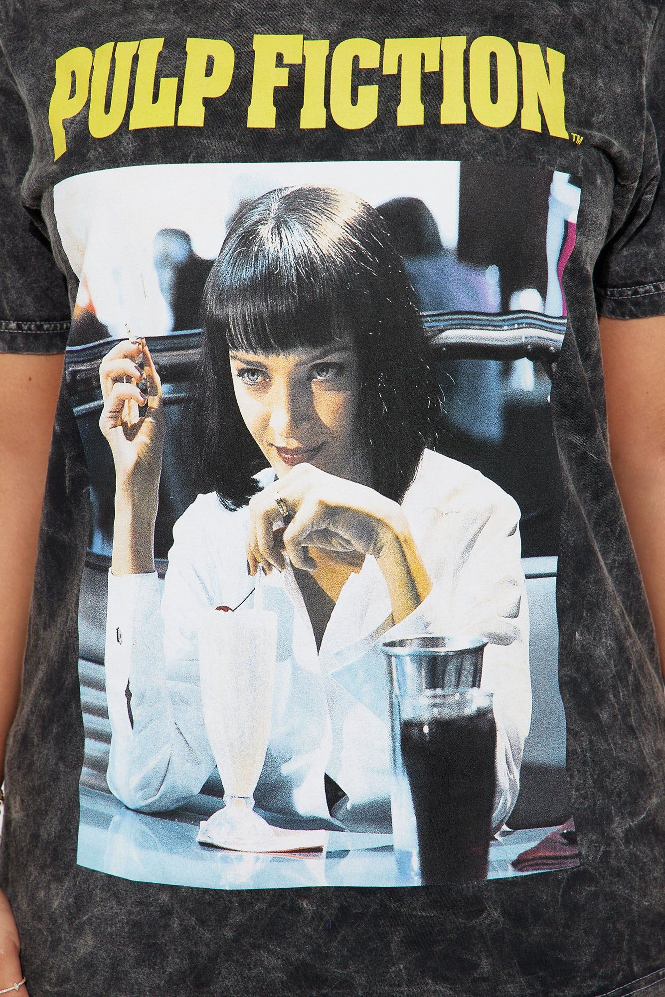 Pulp Fiction Washed Tee - Black Wash sold by Fashion Nova product image thumbnail 4
