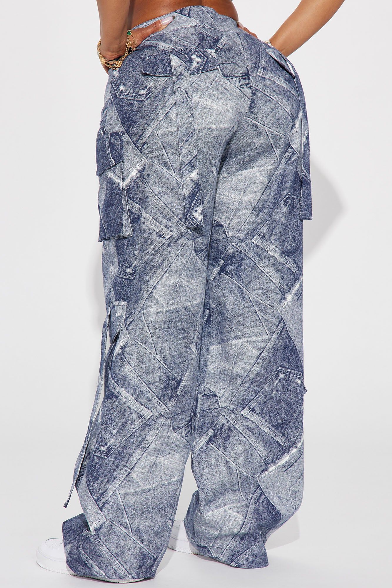 Denim On Denim Cargo Pant - Blue sold by Fashion Nova product image thumbnail 3