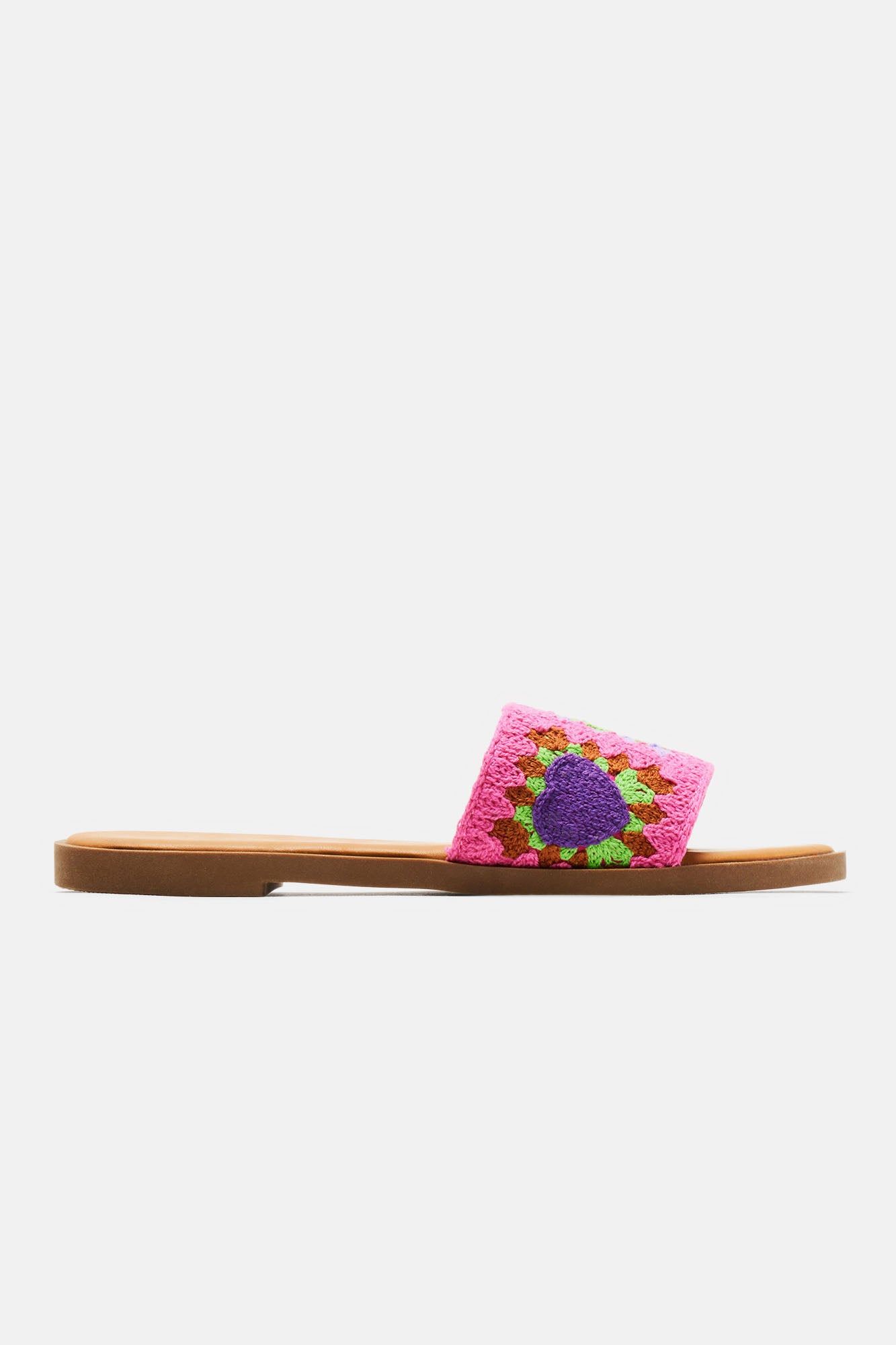 Cool Breeze Flat Sandals - Fuchsia sold by Fashion Nova product image thumbnail 5