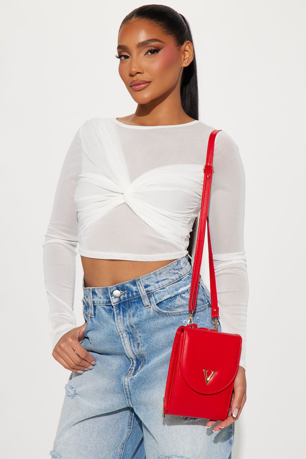 Welcome To My World Handbag - Red sold by Fashion Nova