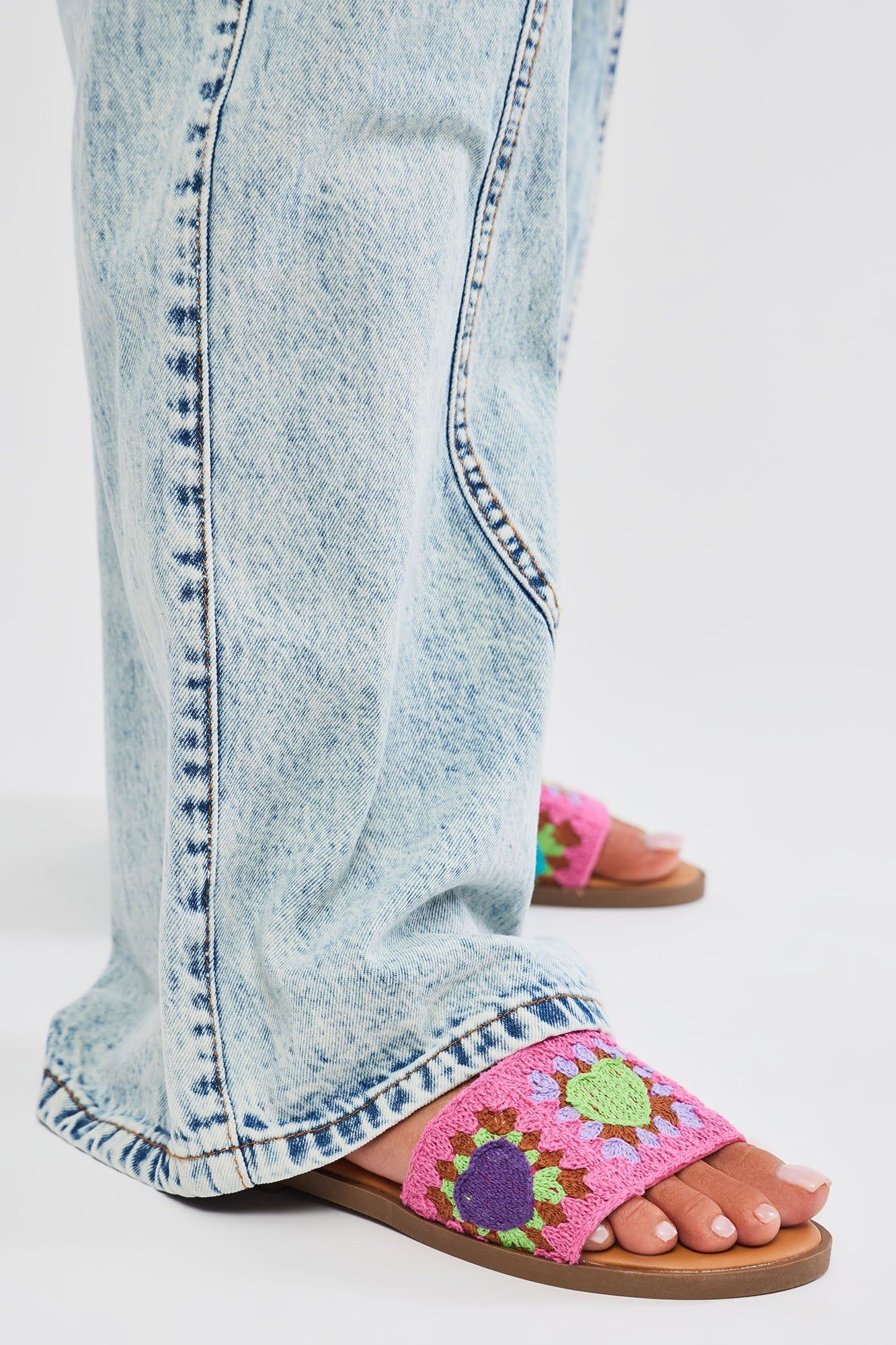 Cool Breeze Flat Sandals - Fuchsia sold by Fashion Nova product image thumbnail 2