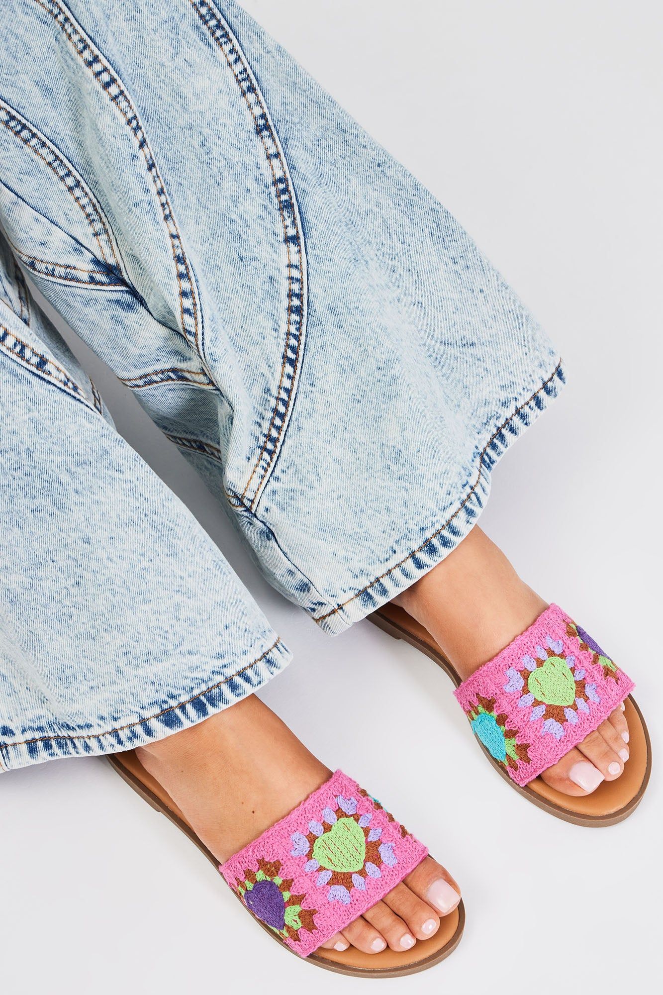 Cool Breeze Flat Sandals - Fuchsia sold by Fashion Nova product image thumbnail 4