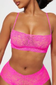 Sultry Moments II Lace 2 Piece Set - Hot Pink sold by Fashion Nova