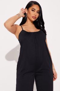 No Option Jumpsuit - Black sold by Fashion Nova