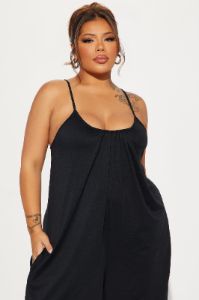 No Option Jumpsuit - Black sold by Fashion Nova