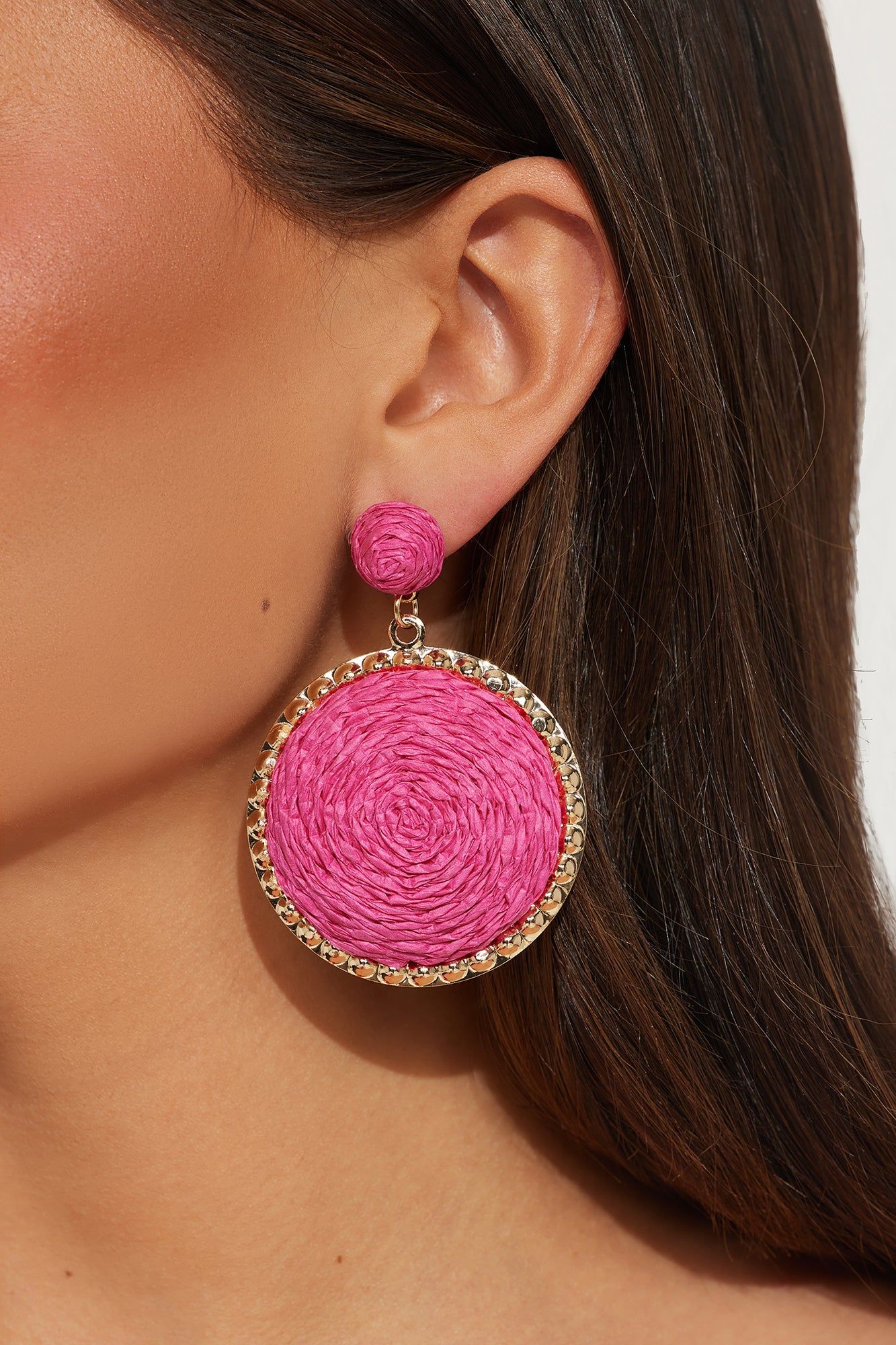 Vacation In Thailand Earrings - Pink sold by Fashion Nova