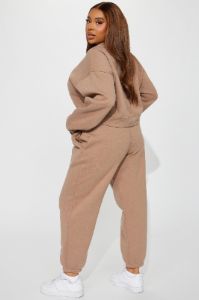 Make It Last Jogger Set - Mocha sold by Fashion Nova