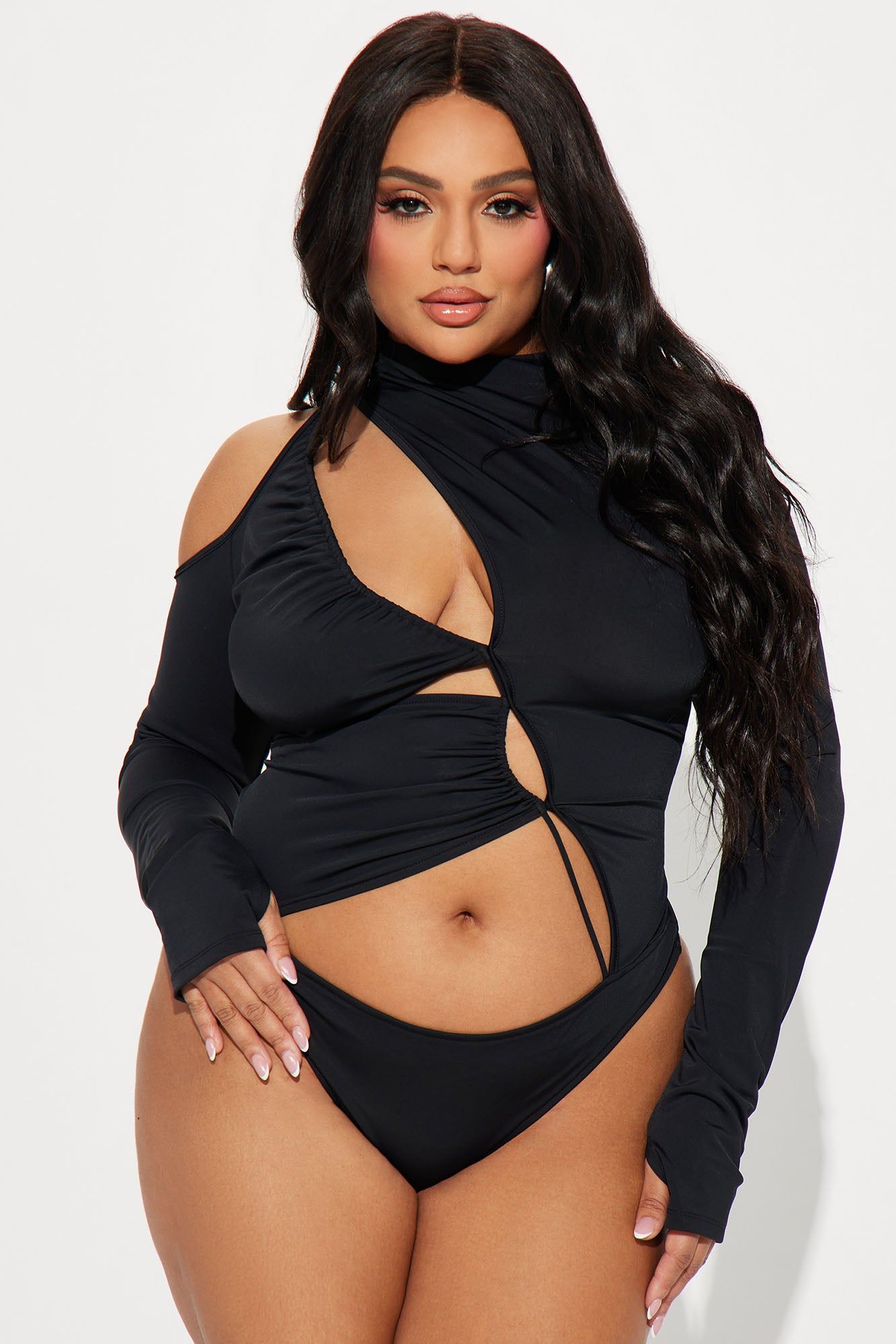 Say My Name Cut Out Bodysuit - Black sold by Fashion Nova product image thumbnail 5