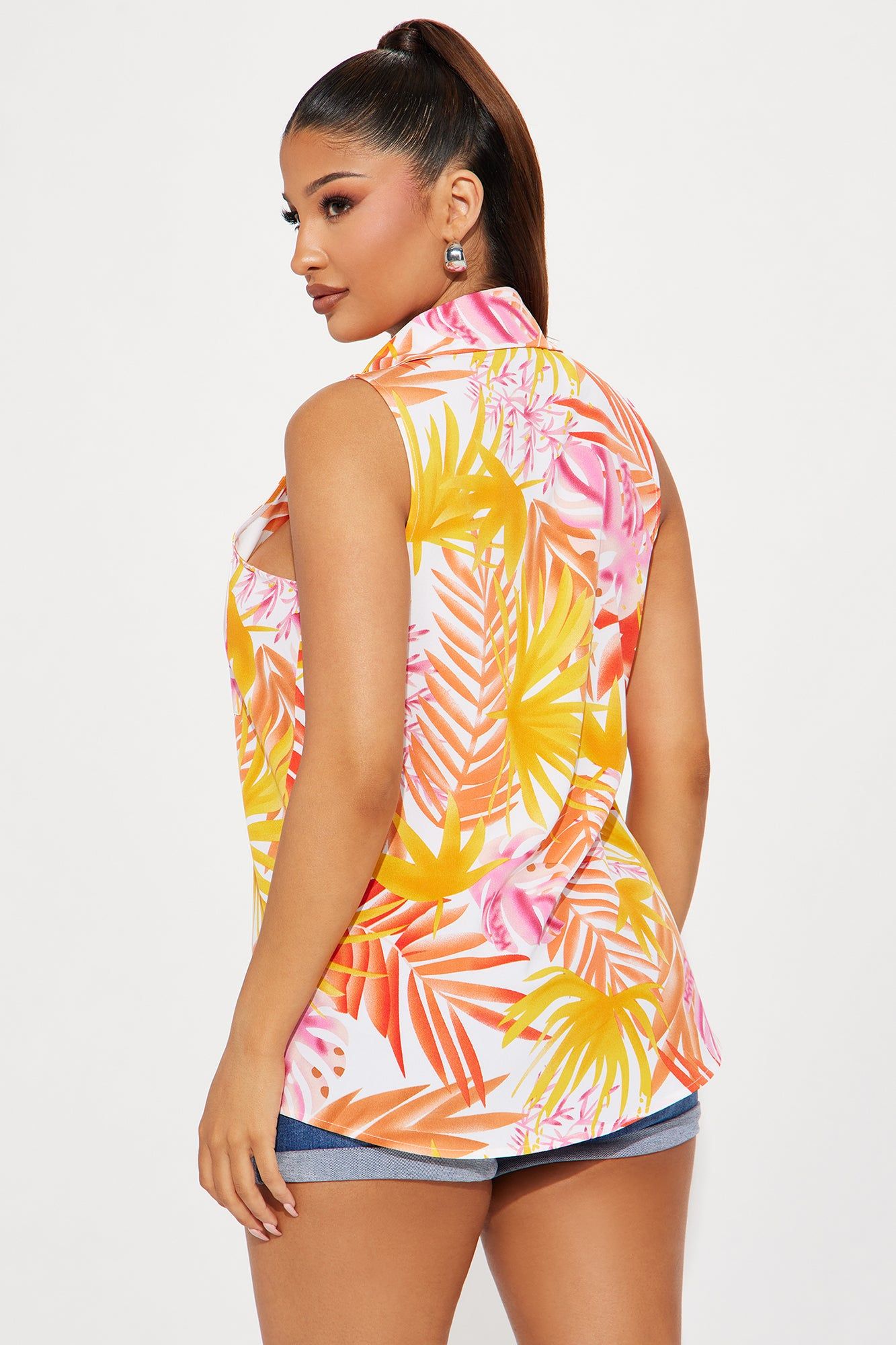 Out In Miami Shirt - Ivory/combo sold by Fashion Nova product image thumbnail 3