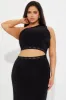 Make Time Double Lined Maxi Dress - Black sold by Fashion Nova